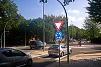 Kreisverkehr im Gazellenkamp